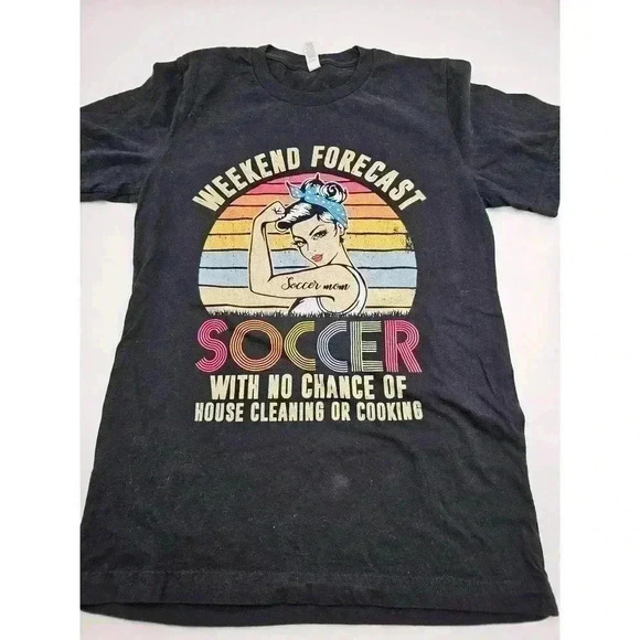 2 Soccer Mom Women's Size S/M T-shirts - Picture 4 of 7